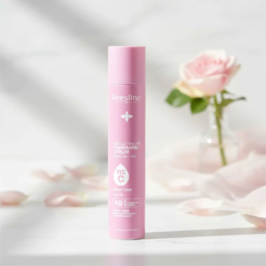 Beesline Radiant Bright Underarm Serum – Jouri Rose 150ml | Brightens, Hydrates & Evens Skin Tone - Beesline - Image 2