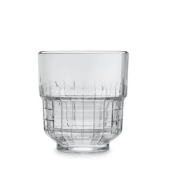 Onis Tarq Old Fashion 350ml 12oz Glass Tumbler Set of 6 Transparent