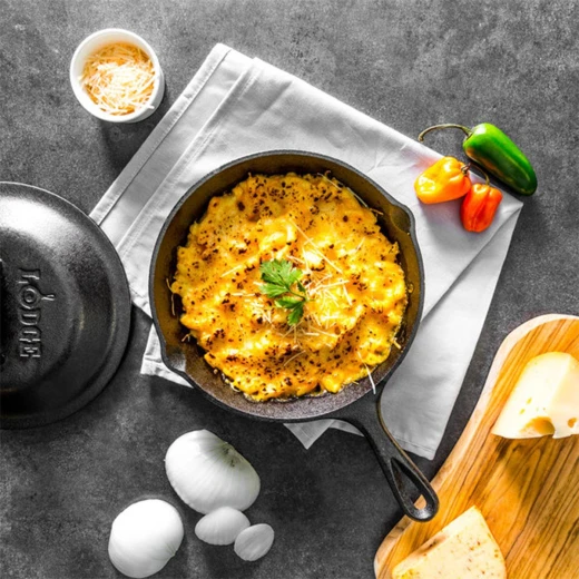 Cast Iron Frying Pan 20cm Black, Pre-Seasoned Heavy-Duty Skillet for Even Heat Distribution, Non-Stick Cookware for Stovetop & Oven Use - Lodge - Image 2