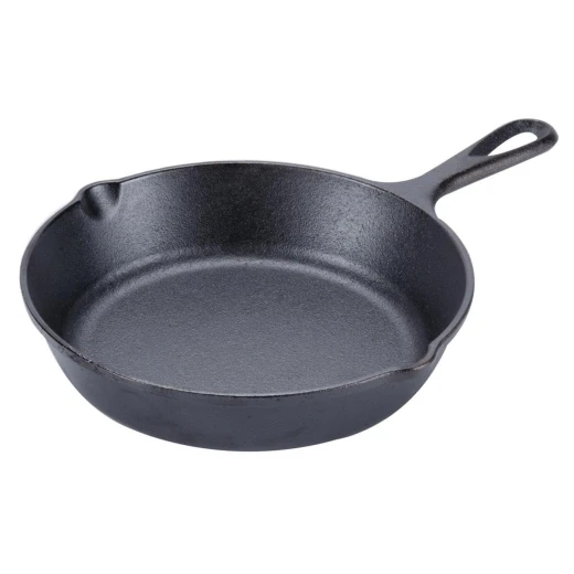 Cast Iron Frying Pan 20cm Black, Pre-Seasoned Heavy-Duty Skillet for Even Heat Distribution, Non-Stick Cookware for Stovetop & Oven Use Cast Iron Frying Pan 20cm Black, Pre-Seasoned Heavy-Duty Skillet for Even Heat Distribution, Non-Stick Cookware for Stovetop & Oven Use