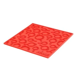 Lodge Square Silicone Skillet Trivet 18x18cm Red