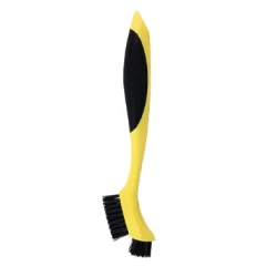 Lodge Cast Iron Corner & Groover Cast Iron Scrub Brush Yellow