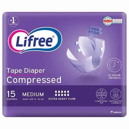 Lifree Adult Diapers Medium Size, 15 pieces Lifree Adult Diapers Medium Size, 15 pieces