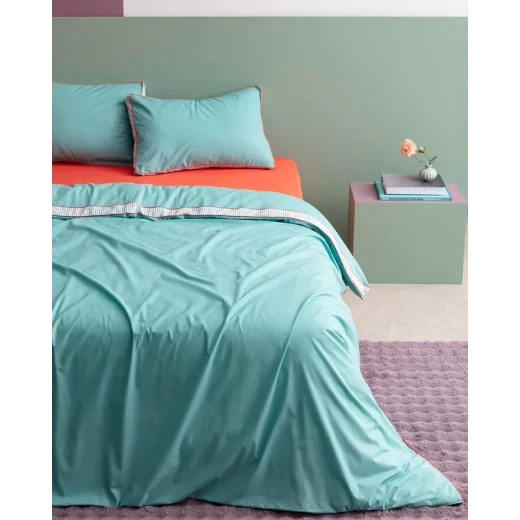 طقم غطاء لحاف ألور مقاس كينغ من مدام كوكو، مع حقيبة حفظ، يتضمن غطاء لحاف 240 × 220 سم و2 غطاء وسادة 50 × 70 سم، مع شرشف 260 × 280 سم، بتصميم أنيق ومريح - مدام كوكو - Image 8