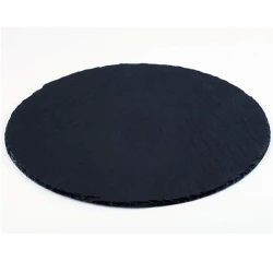 APS Natural Slate Round Cheese Board Dia 22cm Black