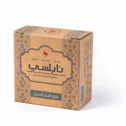 صابونة النعامة الفاخرة بطين البحر الميت, صابون طبيعي غني بالمعادن لتنظيف عميق وتجديد البشرة, مناسب للبشرة الدهنية والمعرضة لحب الشباب, 125 جم من نابلسي