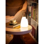 مصباح طاولة نيلز مقاس 16 سم أبيض، تصميم مودرن أنيق لإضاءة الطاولة والضيافة، متين ومقاوم للخدش للاستخدام اليومي والديكور - اي بي اس