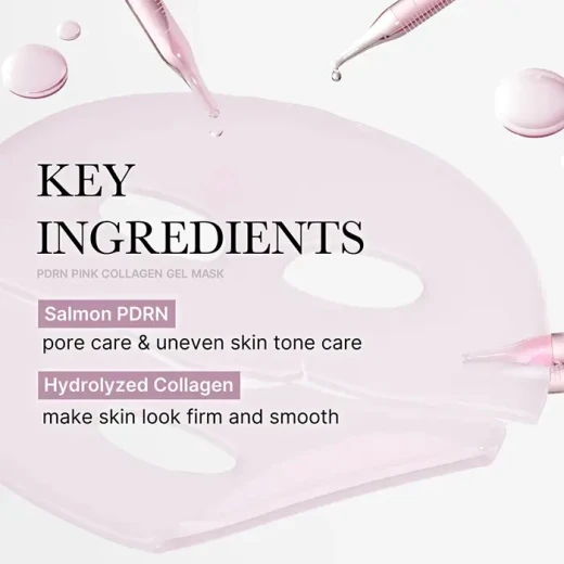 MEDICUBE PDRN Pink Collagen Jelly Gel Mask, Hydrating and Nourishing Face Mask for a Smoother, Brighter-Looking Complexion, 1 Mask per Pack - Medicube - Image 2