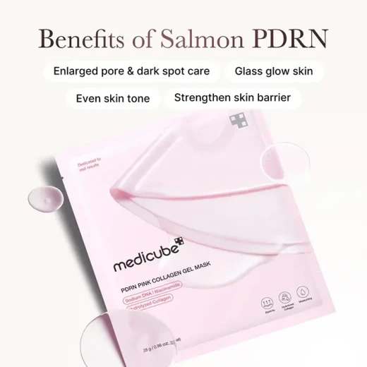 MEDICUBE PDRN Pink Collagen Jelly Gel Mask, Hydrating and Nourishing Face Mask for a Smoother, Brighter-Looking Complexion, 1 Mask per Pack MEDICUBE PDRN Pink Collagen Jelly Gel Mask, Hydrating and Nourishing Face Mask for a Smoother, Brighter-Looking Complexion, 1 Mask per Pack
