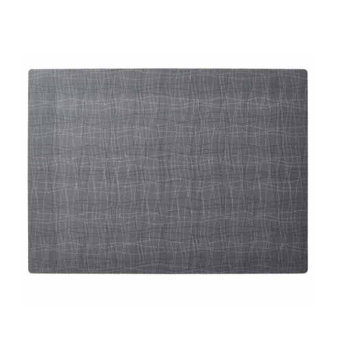 Silicone Placemat 45x33cm Grey, Elegant Heat-Resistant Non-Slip Dining Table Mat Pad Protector, Durable Everyday Hospitalityware