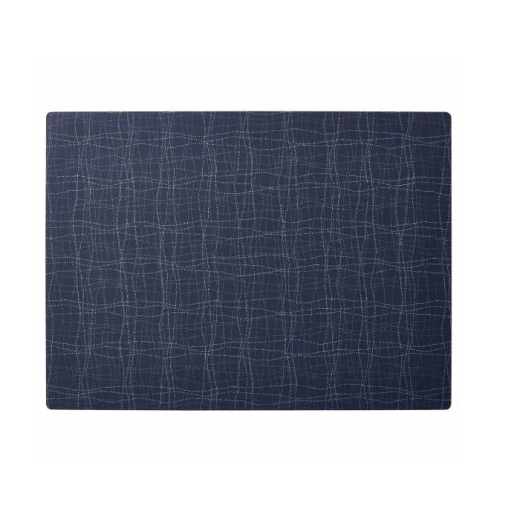 Silicone Placemat 45x33cm Dark Blue, Elegant Heat-Resistant Non-Slip Dining Table Mat Pad, Durable Everyday Hospitalityware
