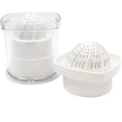 Table Craft Reversible Citrus Juicer with Measuring Cup White