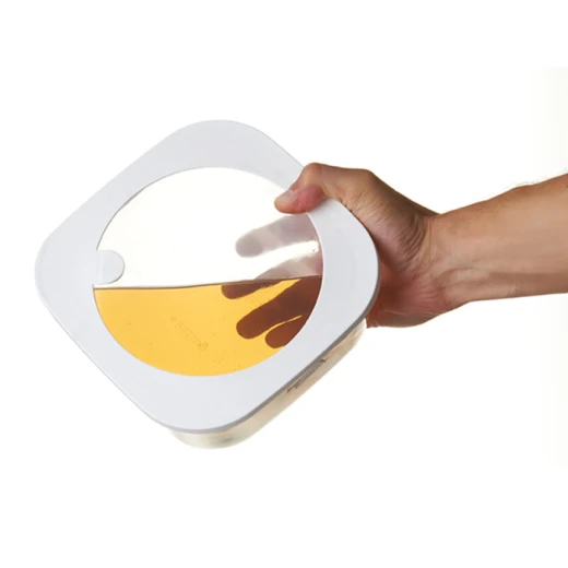 طقم أوعية زجاجية 3 قطع أبيض، تصميم فاخر لحفظ وإعداد الأطعمة بحرفية، متين وعالي الجودة للفنادق والمطاعم والضيافة والمطابخ الاحترافية - غوزيني - Image 2