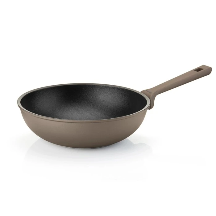 Guzzini Non-Stick Aluminium Wok 28cm Bronze, Premium Italian Induction Frying Pan, Durable Commercial Kitchenware Hospitalityware Supplies - Guzzini
