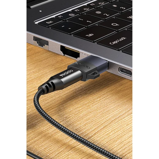 يسيدو GS34 محول USB إلى تايب-سي 480 ميجابت في الثانية بيانات وشحن سريع 18 واط OTG أسود - يسيدو - Image 4