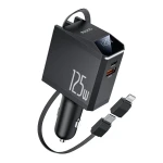 شاحن حائط يسيدو YESIDO Y71 بقوة 125 واط، 4 منافذ USB، مع كابل USB-C إلى Lightning بقدرة 65 واط، شاحن سريع للآيفون والأجهزة الذكية - يسيدو