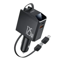 YESIDO Y71 125W 4-Port Wall Charger with 65W USB-C to Lightning Cable