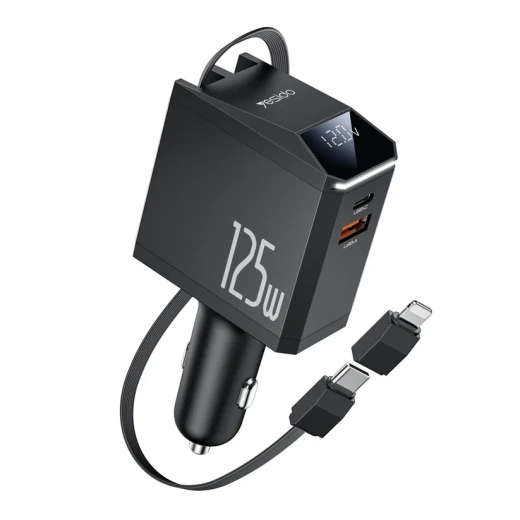 شاحن حائط يسيدو YESIDO Y71 بقوة 125 واط، 4 منافذ USB، مع كابل USB-C إلى Lightning بقدرة 65 واط، شاحن سريع للآيفون والأجهزة الذكية شاحن حائط يسيدو YESIDO Y71 بقوة 125 واط، 4 منافذ USB، مع كابل USB-C إلى Lightning بقدرة 65 واط، شاحن سريع للآيفون والأجهزة الذكية