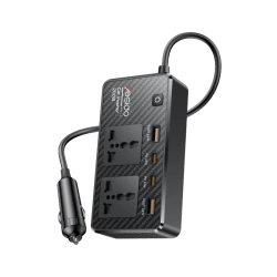 محول طاقة سيارة يسيدو VC07 بقدرة عالية 200W، يدعم الشحن السريع، بتصميم عملي ومناسب لتوفير الطاقة وشحن الأجهزة المختلفة داخل السيارة أثناء التنقل