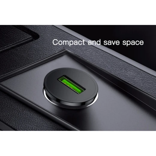 شاحن سيارة سريع يسيدو YESIDO Y38 بتقنية QC2.0 وQC3.0 وFCP وAFC، محول شحن USB فائق السرعة للسيارة، شاحن سيارة أسود - يسيدو - Image 3