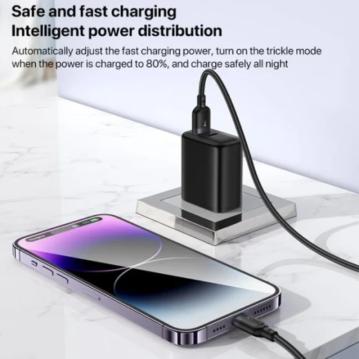 كابل شحن ومزامنة بيانات YESIDO CA134L USB A إلى Lightning بطول 3 متر بقوة 2.4 أمبير أسود - يسيدو - Image 4