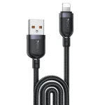 كابل شحن ومزامنة بيانات YESIDO CA134L USB A إلى Lightning بطول 3 متر بقوة 2.4 أمبير أسود - يسيدو