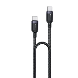 يسيدو CA189 كابل USB-C إلى لايتنينج مضفر 27 واط 1.2 متر أسود