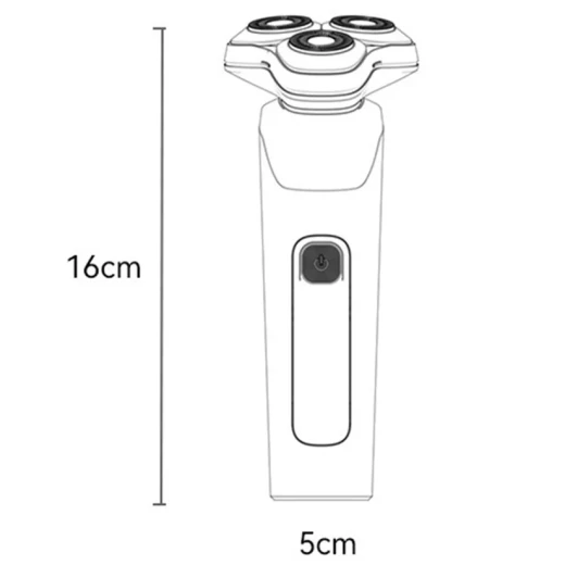 Yesido MG05 Electric Shaver, Black, Portable Men's Razor for Daily Grooming, Stylish and Practical Design for Convenient Personal Care - Yesido - Image 2
