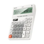 آلة حاسبة مكتبية يسيدو EC10 بشاشة LCD من 12 رقمًا، تعمل بمصدرَي طاقة، تصميم عملي وأنيق باللون الأبيض، مناسبة للمكتب والمنزل - يسيدو