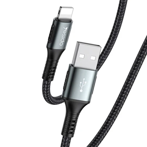 كابل بيانات USB 3.0 Micro من يسيدو CA36 بطول 1.2 متر، كابل شحن ونقل بيانات باللون الأسود، تصميم عملي للاستخدام مع الأجهزة المتوافقة - يسيدو - Image 2