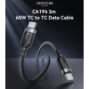 كابل يسيدو CA194 بطول 3 متر، USB-C إلى USB-C، يدعم الشحن السريع بقوة 60 واط ونقل البيانات، مناسب للابتوب والهواتف الذكية والأجهزة المتوافقة - يسيدو - Image 4