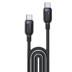 كابل يسيدو CA194 بطول 3 متر، USB-C إلى USB-C، يدعم الشحن السريع بقوة 60 واط ونقل البيانات، مناسب للابتوب والهواتف الذكية والأجهزة المتوافقة