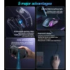 ماوس ألعاب سلكي يسيدو KB20 Max بدقة تصل إلى 7200 DPI، كابل USB بطول 1.1 متر، إضاءة RGB ملونة بتأثير تنفس، تصميم عملي للألعاب والاستخدام اليومي - يسيدو - Image 2