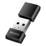 محول واي فاي USB يسيدو WP10 بتقنية WiFi 4 وسرعة تصل إلى 150 ميجابت في الثانية، محول شبكة لاسلكية صغير وسهل الاستخدام، باللون الأسود - يسيدو