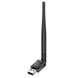 يسيدو WP11 واي فاي 4 150 ميجابت في الثانية محول USB-A لاسلكي مع هوائي خارجي أسود