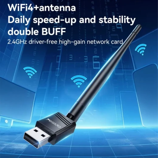 يسيدو WP11 واي فاي 4 150 ميجابت في الثانية محول USB-A لاسلكي مع هوائي خارجي أسود - يسيدو - Image 4