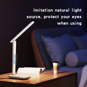 Yesido DS20 LED Desk Lamp with Wireless Smartphone Charging, White, Stylish and Practical Table Light with Convenient Wireless Charging Base - Yesido - Image 3