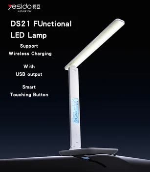 Yesido DS20 LED Desk Lamp with Wireless Smartphone Charging, White, Stylish and Practical Table Light with Convenient Wireless Charging Base - Yesido - Image 2