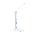Yesido DS20 LED Desk Lamp with Wireless Smartphone Charging, White, Stylish and Practical Table Light with Convenient Wireless Charging Base - Yesido