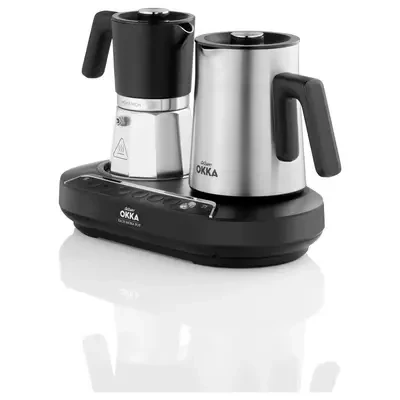 Arzum Coffee Maker Pot with Mixer, Moka Pot for Hot & Cold Milk, 1.8L Capacity, 3-Cup, Black & Chrome, Model OK0027 - arzum okka - Image 4