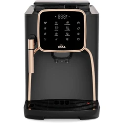 Arzum Okka OK0030-R Fully Automatic Espresso Machine 1450W – 1.8L Capacity, Black & Copper, Easy Espresso Coffee Preparation