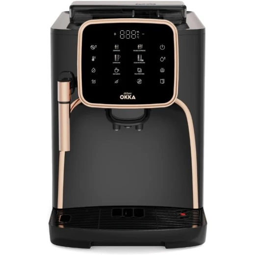 Arzum Okka OK0030-R Fully Automatic Espresso Machine 1450W – 1.8L Capacity, Black & Copper, Easy Espresso Coffee Preparation Arzum Okka OK0030-R Fully Automatic Espresso Machine 1450W – 1.8L Capacity, Black & Copper, Easy Espresso Coffee Preparation