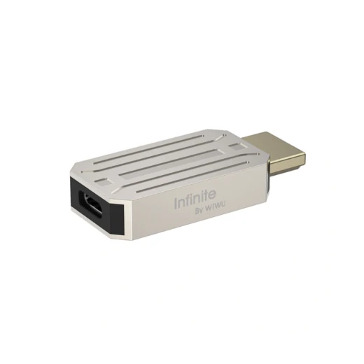 محول واي وو إنفاينايت USB-C إلى HDMI بركة 4K/60Hz طراز Wi-HB004 - أداء بصري مذهل وعالي الدقة، تصميم متين من الألومنيوم بحجم مدمج، خيارك الأمثل للعروض التقديمية والبث والشاشات المزدوجة بفضل سهولة التوصيل والتشغيل