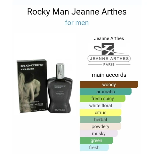 Jeanne Arthes Rocky Man White Eau de Toilette for Men, Fresh & Elegant Long-Lasting Fragrance Spray, 100ml - Jeanne Arthes - Image 2