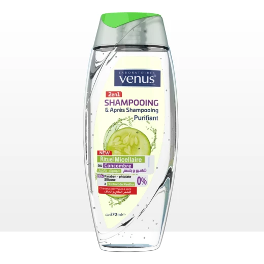 VENUS 2 in 1 Shampoo & Conditioner Cucumber 270 ML VENUS 2 in 1 Shampoo & Conditioner Cucumber 270 ML