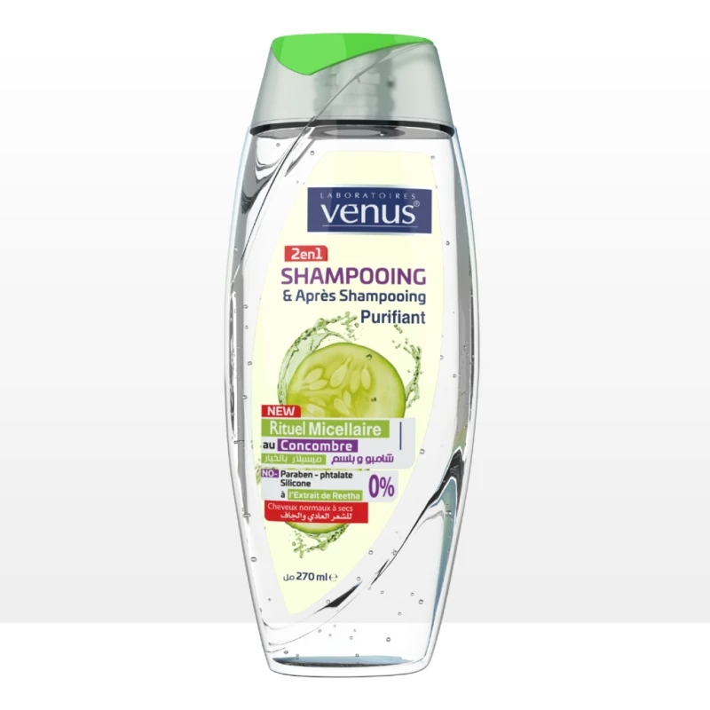 VENUS 2 in 1 Shampoo & Conditioner Cucumber 270 ML - Venus