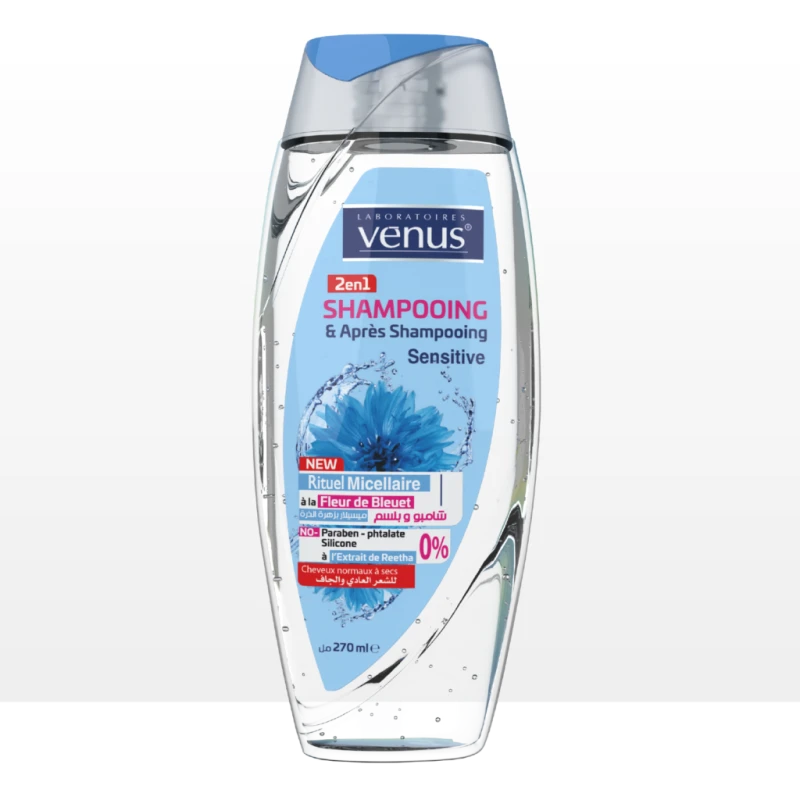 VENUS 2 in 1 Shampoo and Conditioner Cornflower 270 ML - Venus