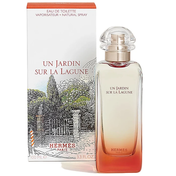 عطر هيرمس أون جاردان سور لا لاغون أو دي تواليت 100 مل برائحة زهرية وخشبية ساحرة تجمع بين الماغنوليا والزنبق لإحساس فريد بالانتعاش - هيرميس