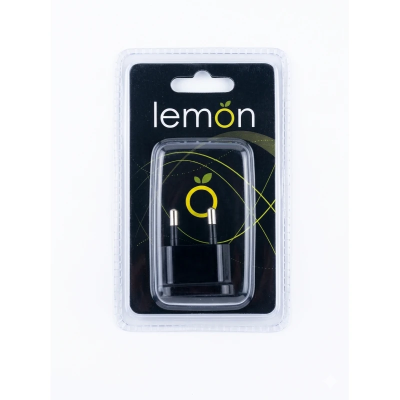 أدابتر كهرباء ليمون 2P 10A أسود Item No. 501068 – محول وقابس كهربائي Heavy Duty كامل الأمان - ليمون