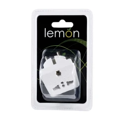 أدابتر كهرباء ليمون أوروبي إلى بريطاني 7.5A Item No. 502038 – محول قابس Heavy Duty Full Safety CE | كفالة عامين